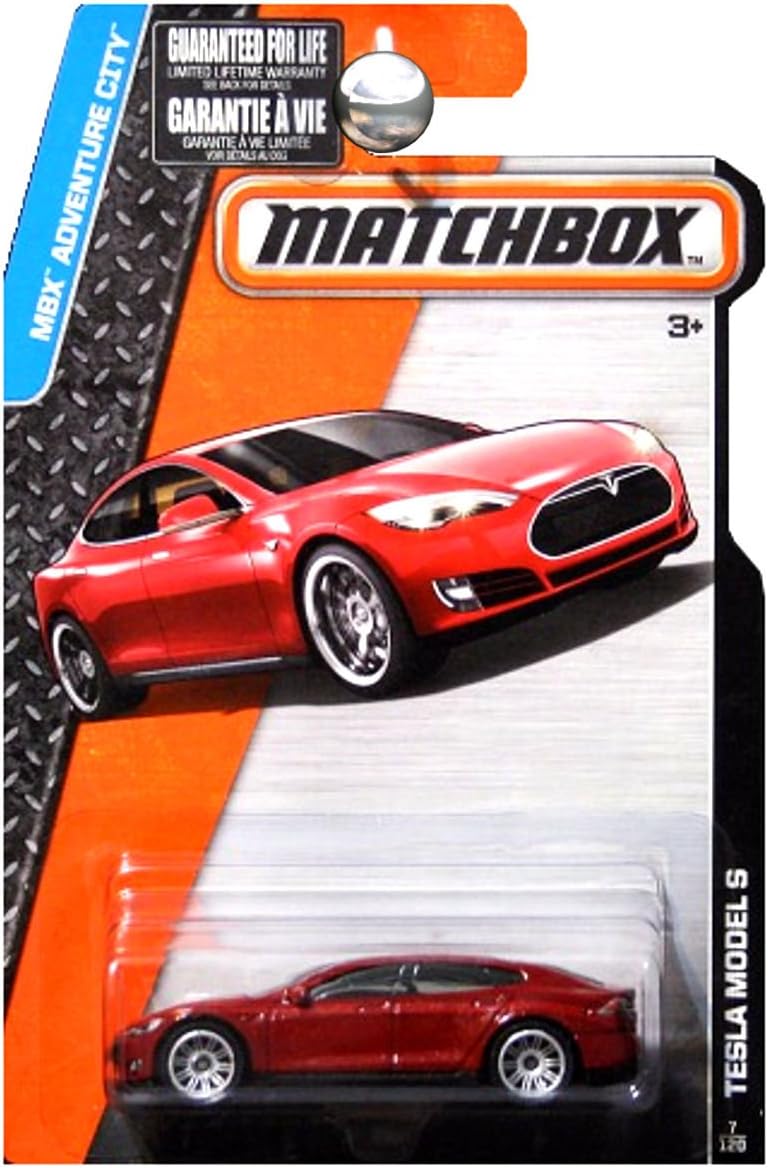 2015 MBX Adventure City Tesla Model S Maroon Red Metallic — view 2