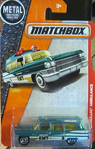 2016 MBX Heroic Rescue '63 Cadillac Ambulance 88/125 by Matchbox
