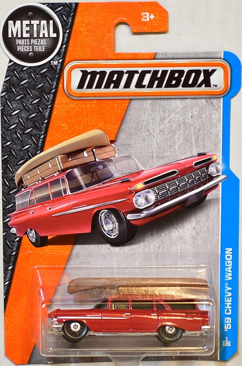 2017 Metal Parts Piezas '59 Chevy Wagon, Red — view 2