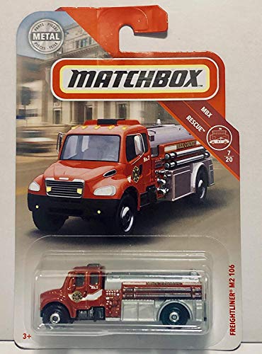2018 Freightliner M2 106 Red #48/100 MBX Rescue 7/20 Fire Engine Truck 1:64 Sc