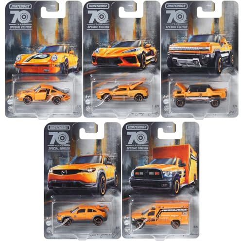 2023 70th Anniversary Special Edition Moving Parts Complete Set of 5 Vehicles