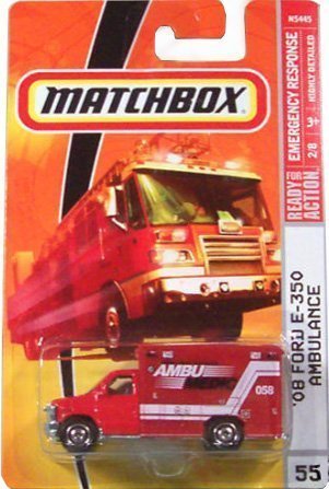 Ambulance 2009, '08 Ford E-350 Ambulance # 55, Emergency Response 1:64 Scale C