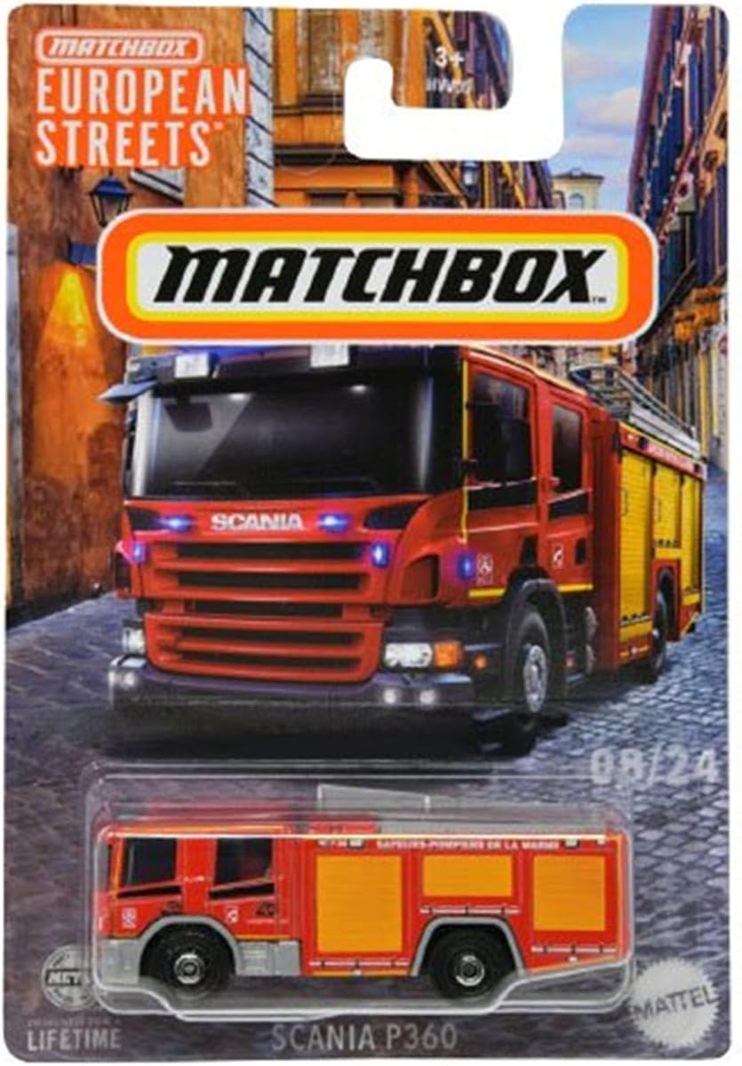 European Streets - Scania P360 - Red 1:64 Scale Collectible Car Model — view 2