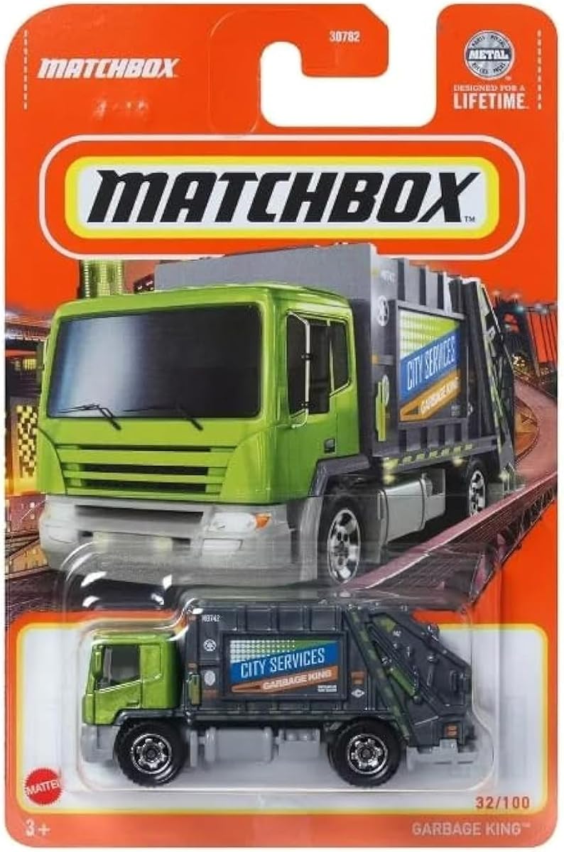 Garbage King Green & Silver City Services 1:64 Scale Truck — view 2