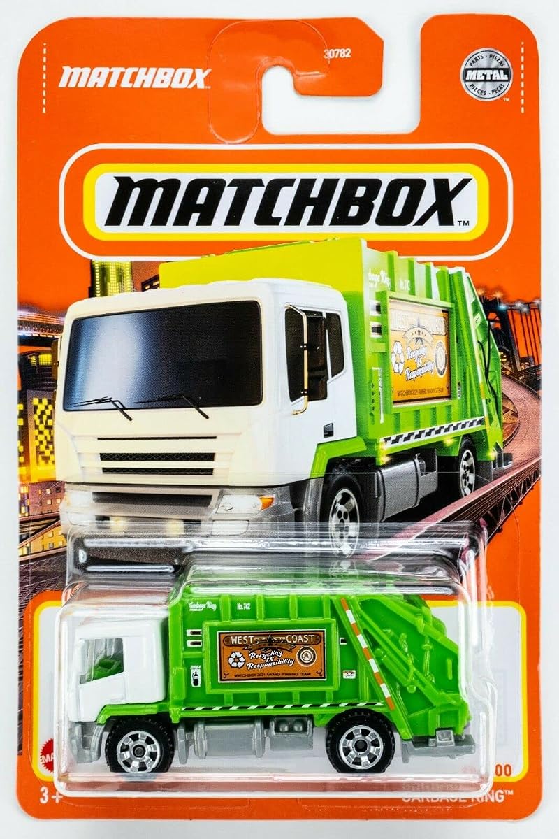 Garbage King Truck, Green, 1:64 Scale, 2 Inches, Unisex — view 2