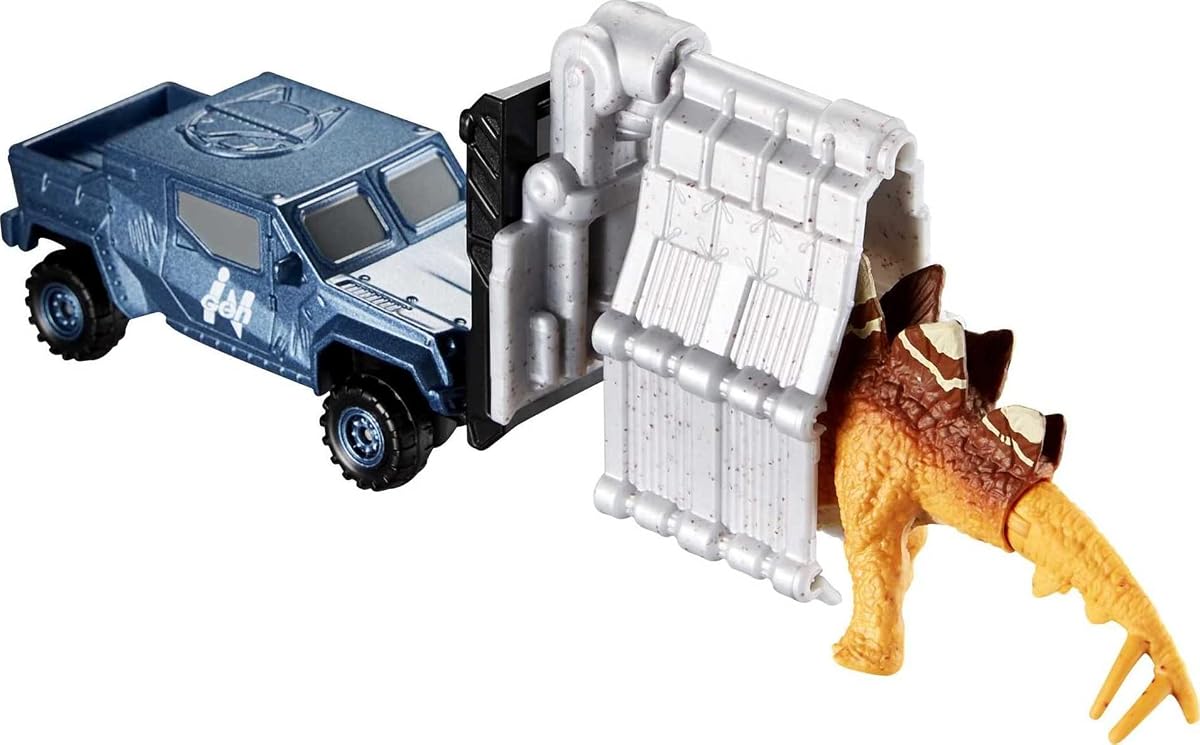 Jurassic World Dino Transporters, 1 Vehicle & 1-2 Mini Dinosaurs — view 2