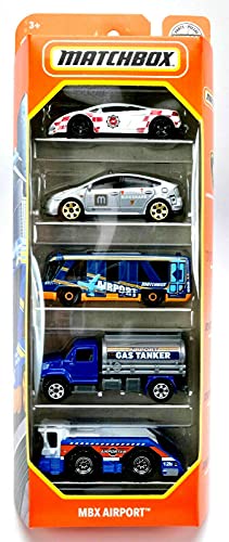 MBX Airport 5 Pack, 1:64 Scale Vehicles