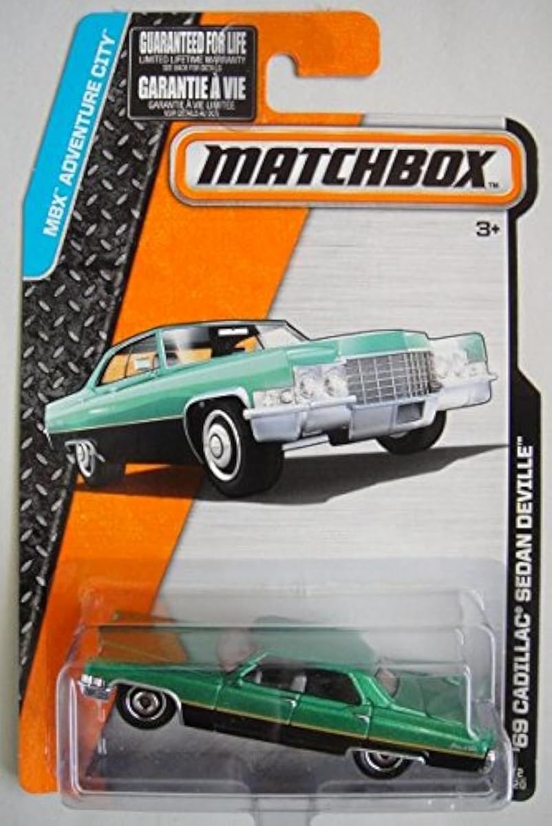 MBX ADVENTURE CITY BLACK/GREEN '69 CADILLAC SEDAN DEVILLE 12/120 by Matchbox — view 2