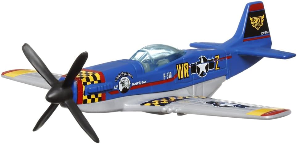 Collectible Metal Sky Busters Inspired by North American P-51 Mustang Airplane — view 2