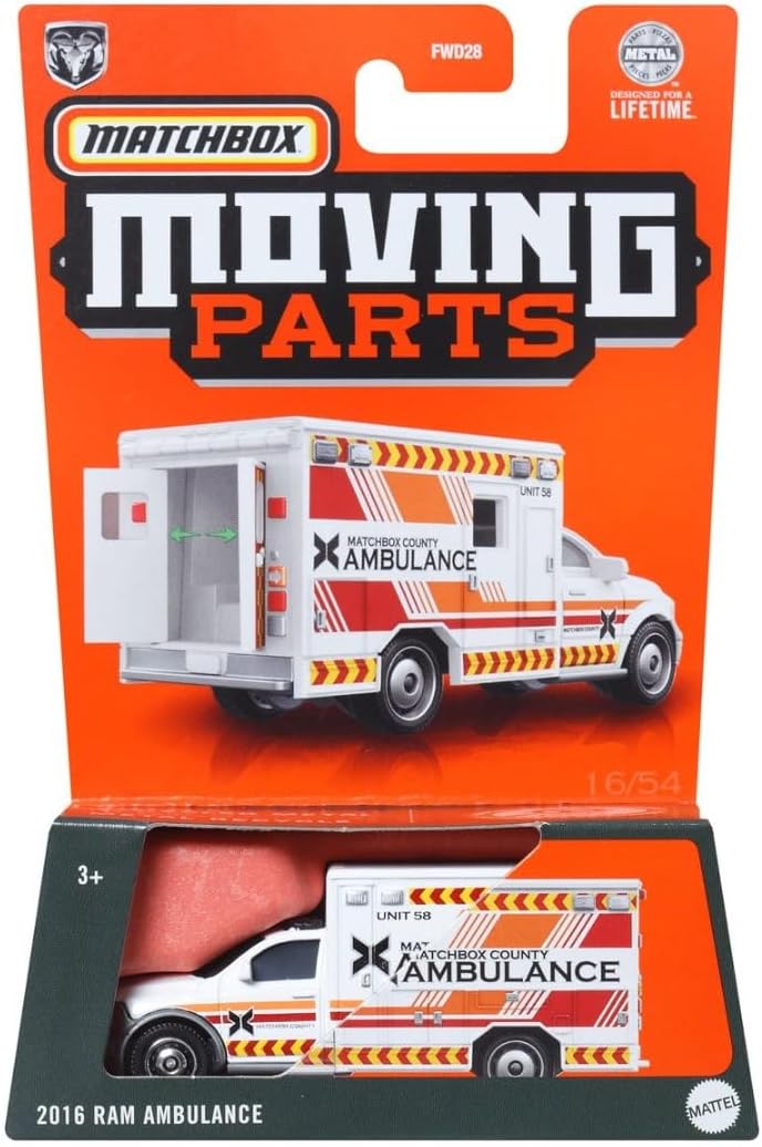 Moving Parts 2016 Ram Ambulance, White — view 2