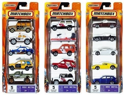 Multipack of 3 Themed 5 Packs- 15 Cars and Trucks 1:64 Scale