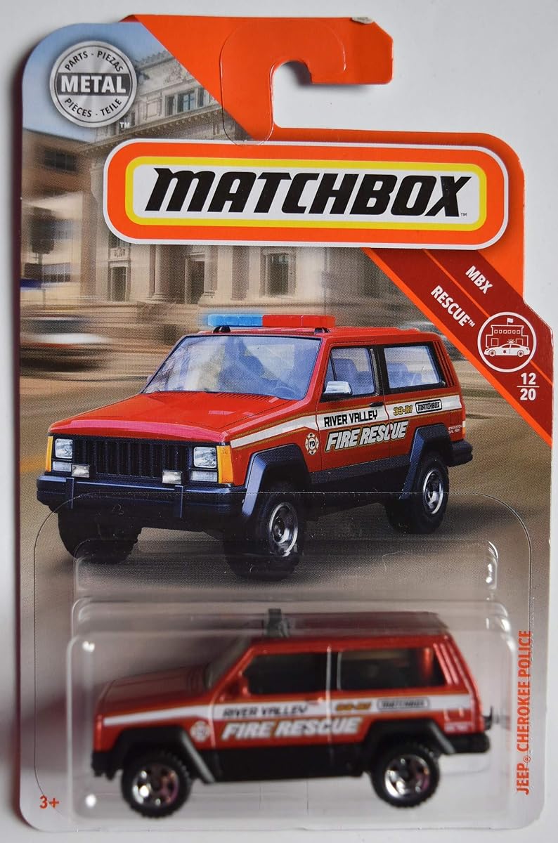 Rescue Series, Burnt Orange Jeep Cherokee Police 12/20 — view 2