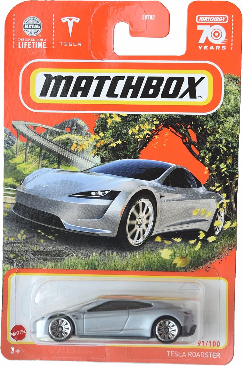 Tesla Roadster, Silver 91/100 — view 2