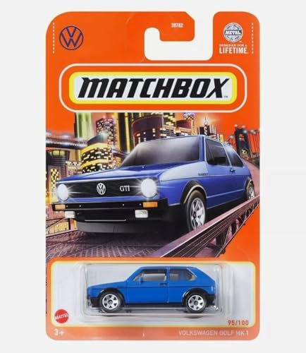 Volkswagen Golf MK1 95/100 1:64 Scale Vehicle, Blue